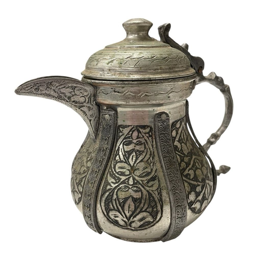 Antique Turkish Copper Milk Pitcher Tea Pot